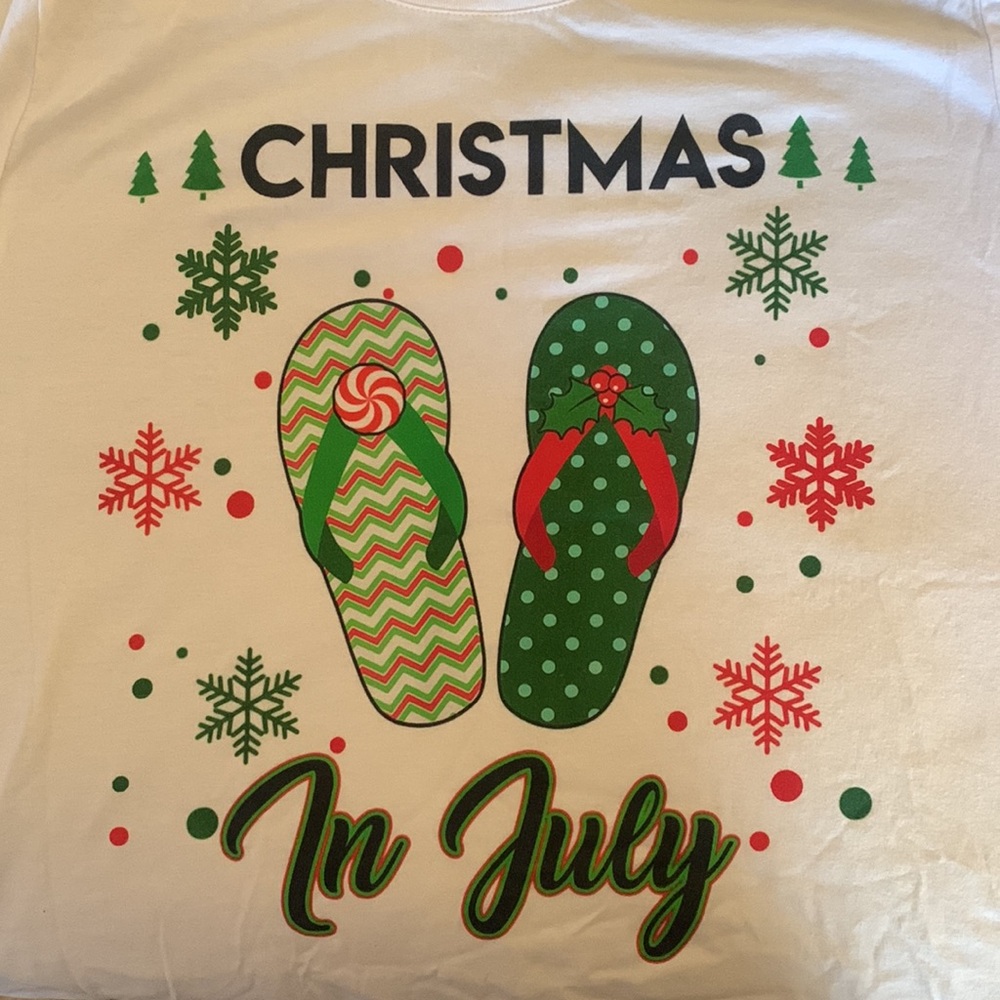 New Christmas in July t- shirt.